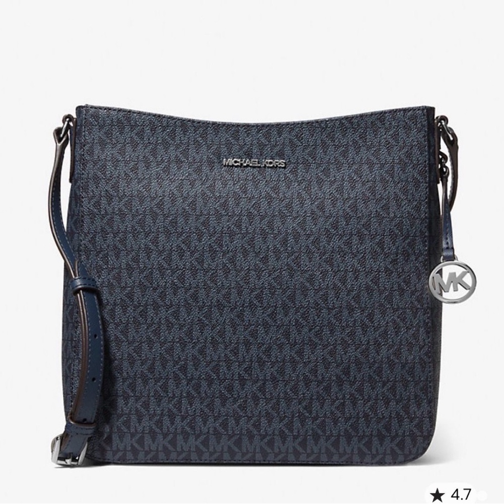 Michael Kors black MK Signature Crossbody Bag